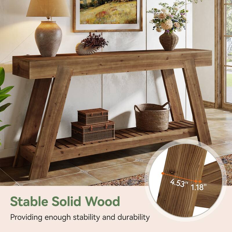 Solid Wood Entryway Table