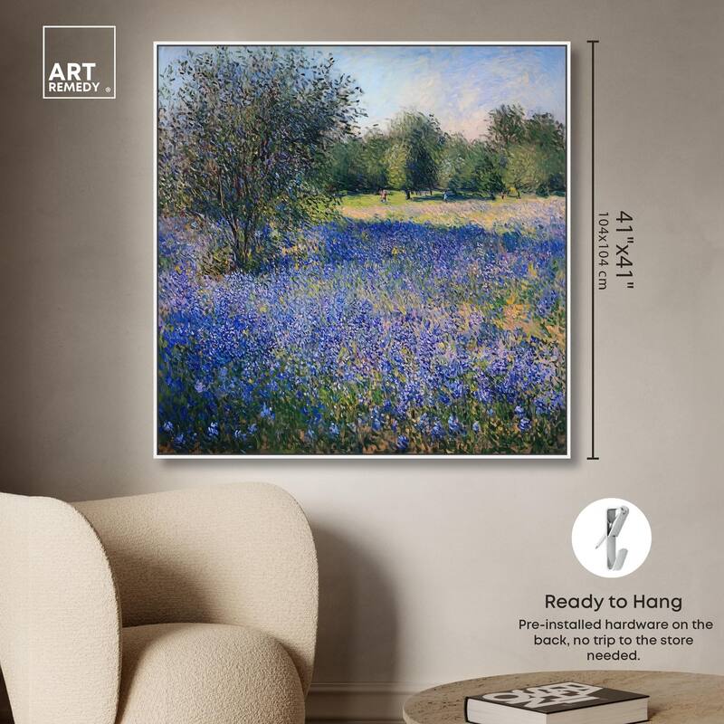 Bluebonnet Meadow I Canvas by Art Remedy