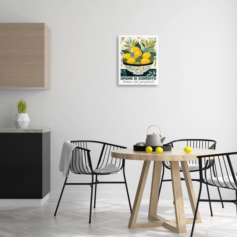 Stupell Charming Bowl of Lemons Canvas Wall Art Design By Lux + Me Designs