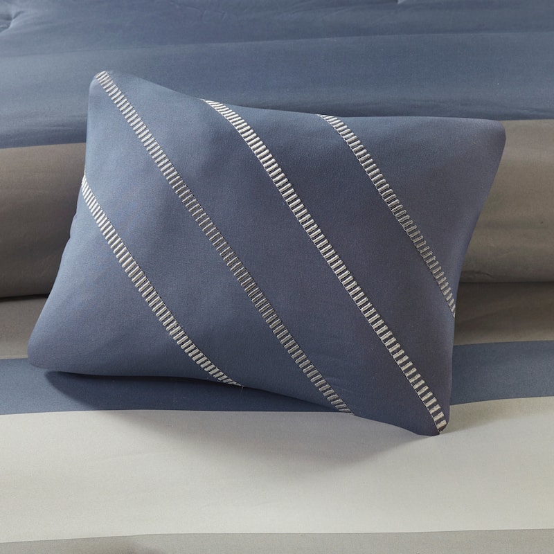 Intelligent Design James Striped Comforter Set with Bed Sheets