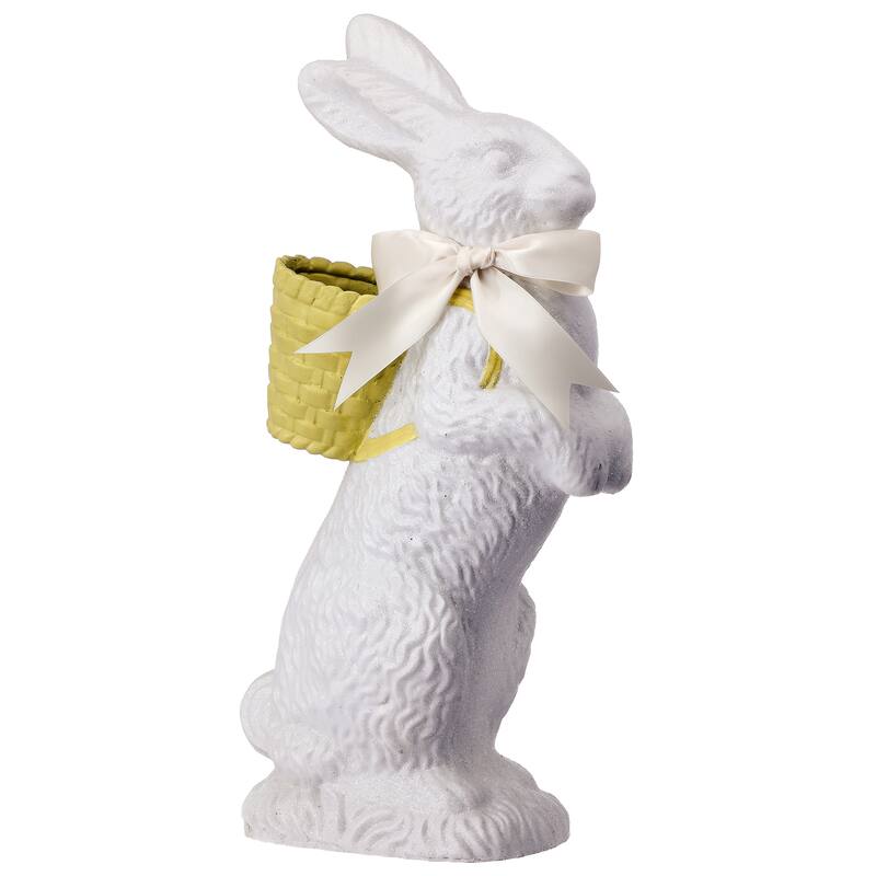 20.5" Resin Standing Chocolate Bunny