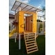 preview thumbnail 18 of 17, Forest - Modern Backyard Outdoor Swing Set 2 Swings And Trapeze Bar - Natural
