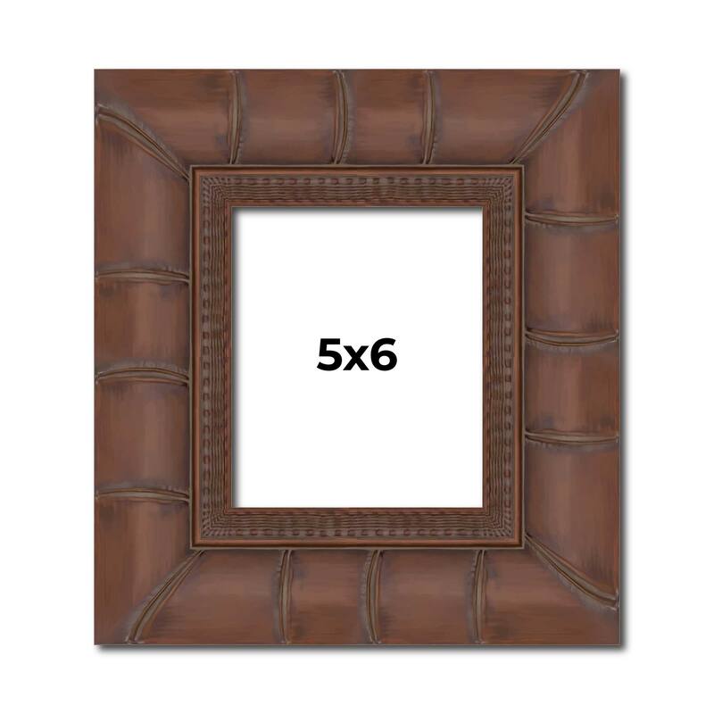 5x6 Frame Pewter Solid Wood Picture Frame Width 1.625 Inches | Interior Frame Depth 0.6875 Inches