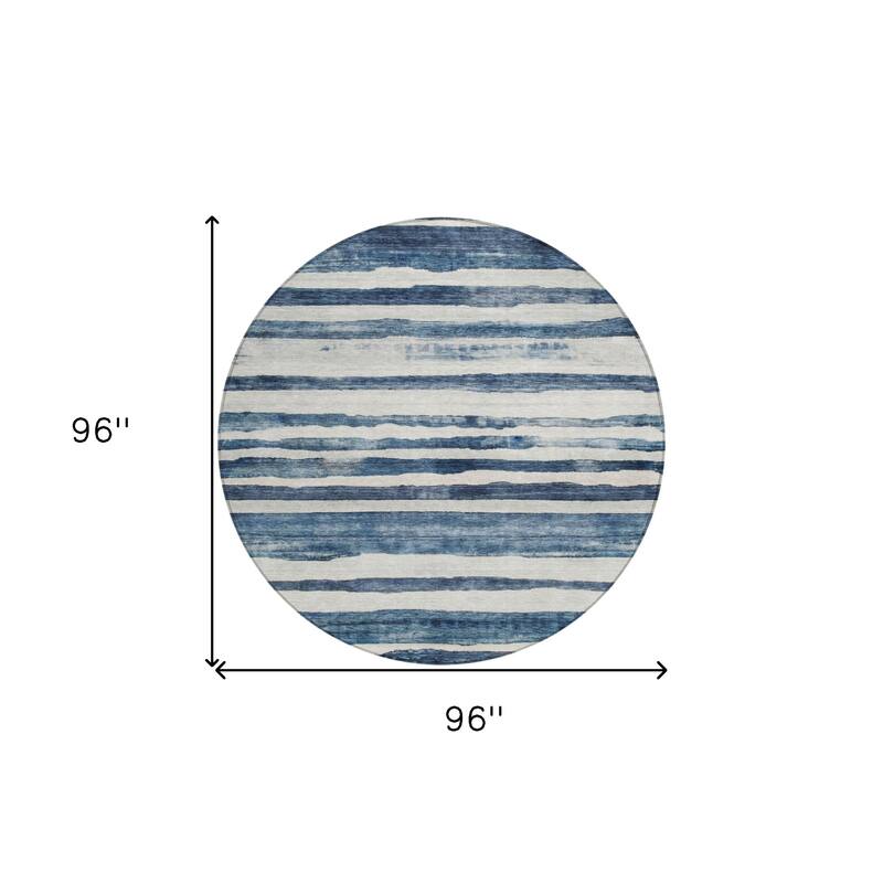 HomeRoots Striped Transitional Rectangle Outdoor Rug