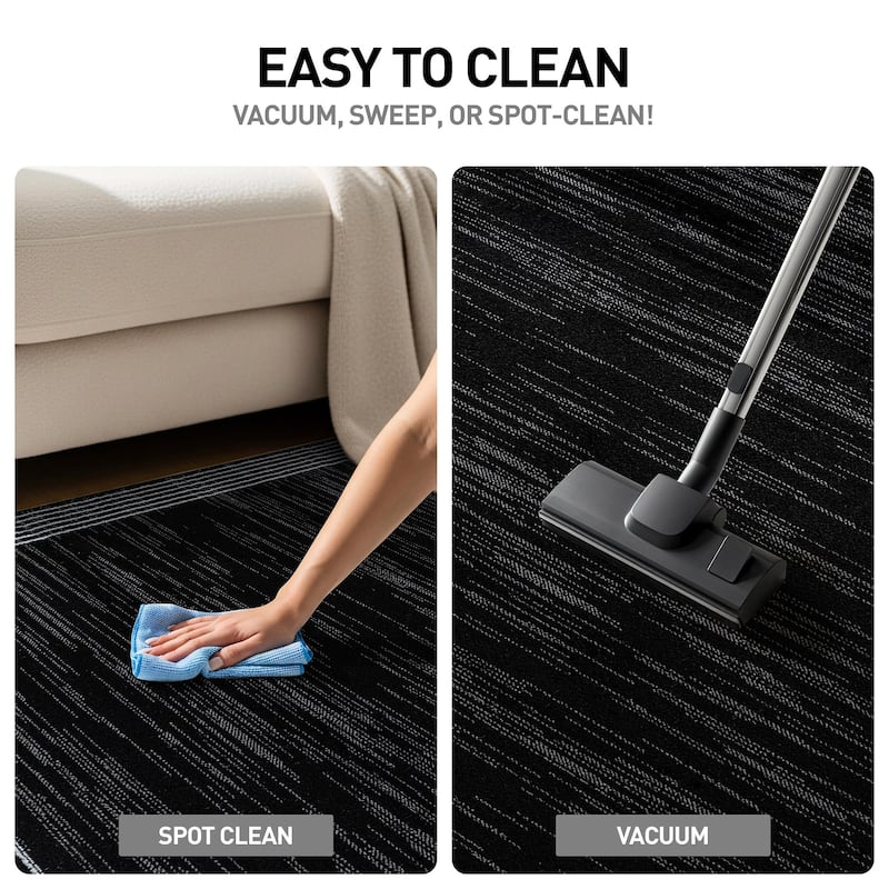 World Rug Gallery Modern Geometric Border Area Rug