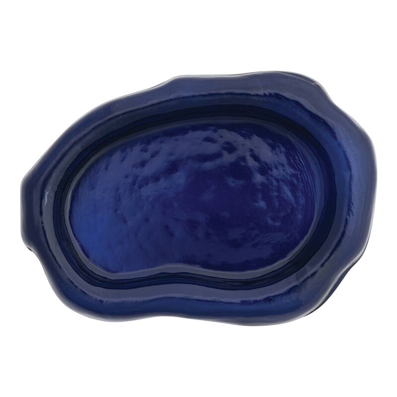 Pressed Glass Organic Shaped Dish