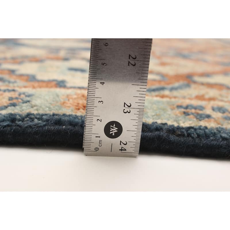 ECARPETGALLERY Hand-knotted Jules Serapi Dark Blue Wool Rug - 5'3 x 7'10