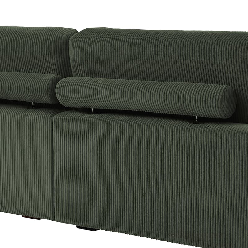 Oversized Modular Sectional Sofa Set with Pillows for Living Room