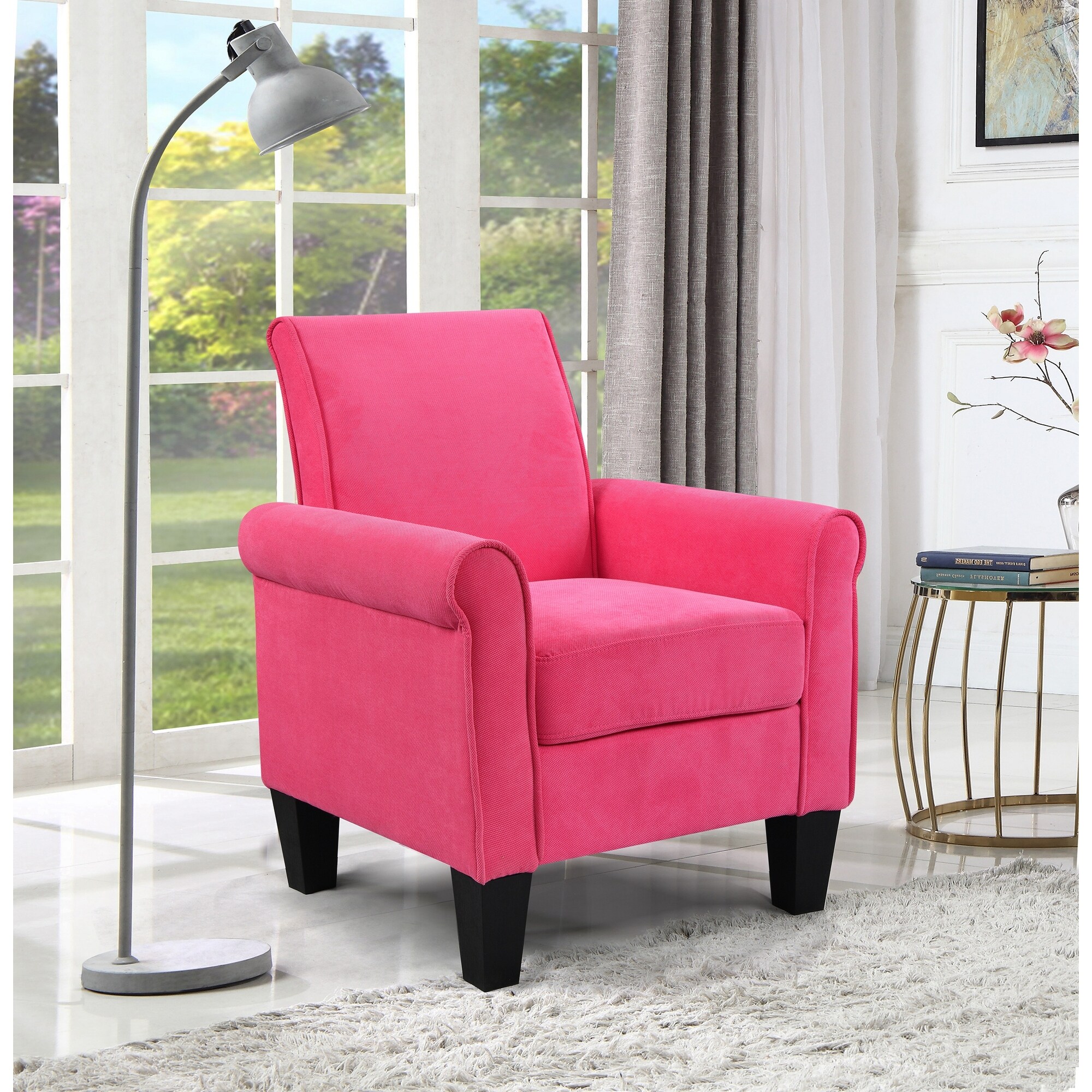 Accent Chairs Comfy Linen fabric Sofa Chair Armchair Bed Bath
