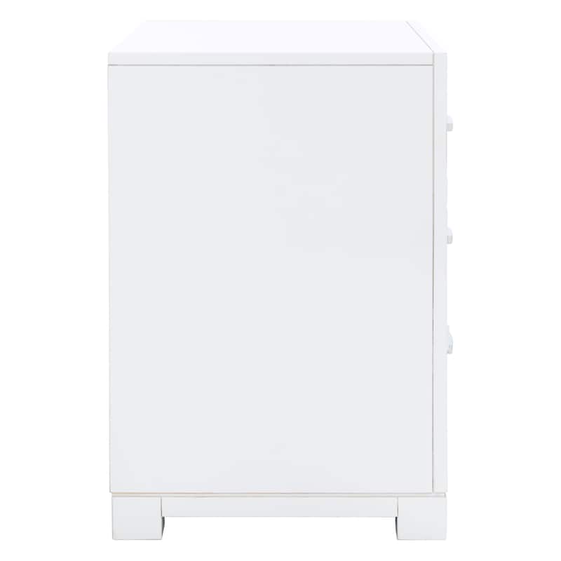 SAFAVIEH Caren 3-Drawer Greek Key Nightstand