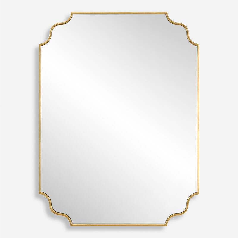 Uttermost 09987 Lennyn 30" W x 40" H Specialty Framed Bathroom Mirror - Gold