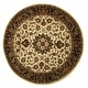 preview thumbnail 16 of 36, Safavieh Handmade Classic Vernice Traditional Oriental Wool Rug 3'6" Round - Ivory/Navy - Round
