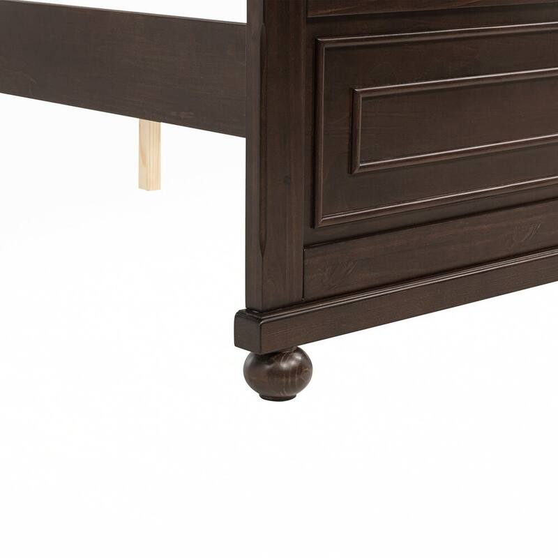 Pinewood Bed with Strengthened Bed Frame