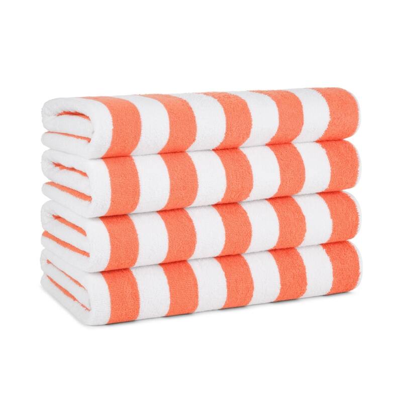 Arkwright California Cabana 4-Piece striped Beach Towel Set - 30x70