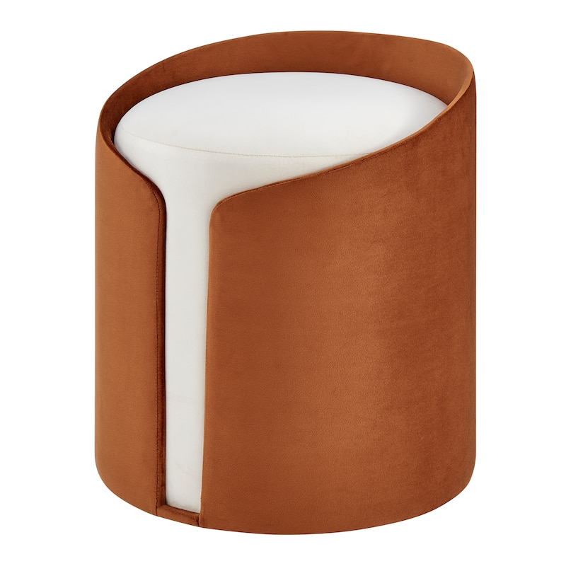 NPD Furniture Vinda Velvet Fabric Ottoman