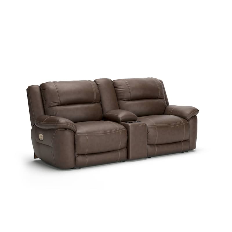 Signature Design by Ashley Dunleith 3-Piece Power Reclining Sectional Loveseat with Console