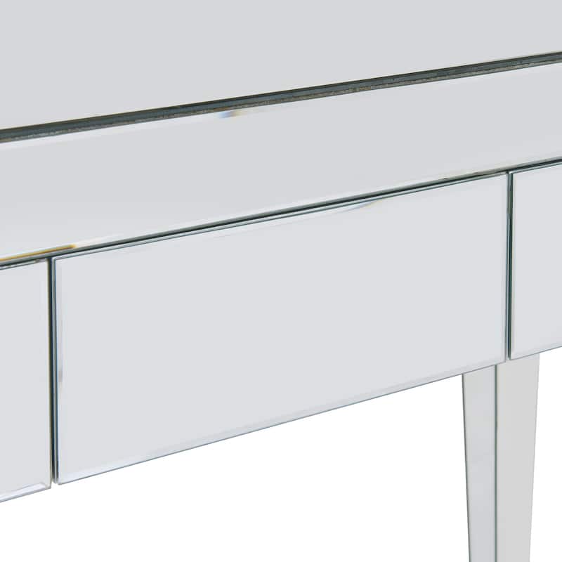 Dakota Silver Mirrored Desk