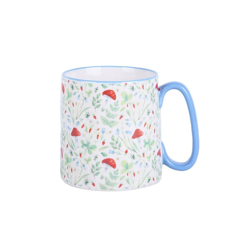 10 Strawberry Street Bella Flora Mugs, Set of 4