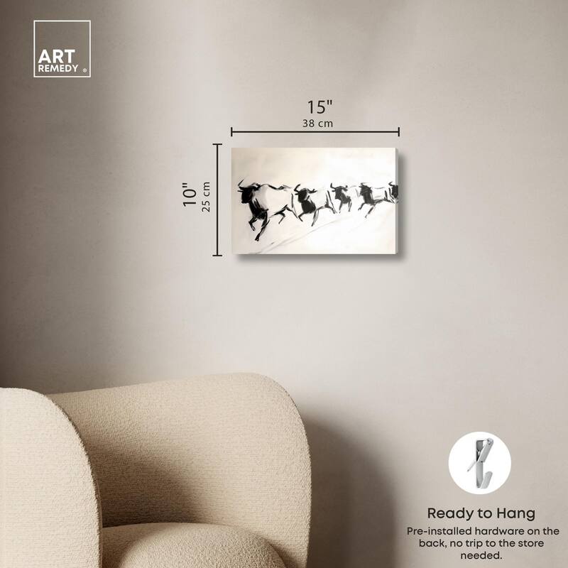 Bovine II Canvas by Art Remedy, Gallery Wrapped