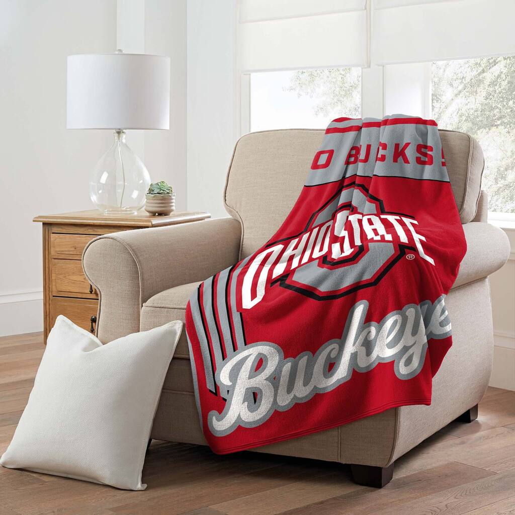 NCAA Ohio State Buckeyes 46" x 60" Microfiber Throw Blanket