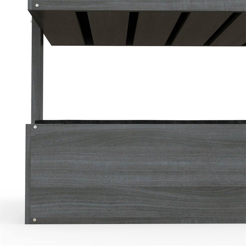 Outsunny Vertical Garden Planter,4 Tier Planter Box,Self-Draining