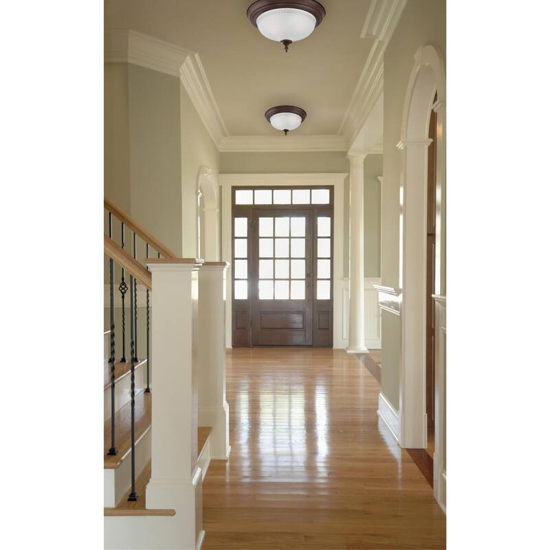 Westinghouse Two-Light Indoor Flush Ceiling Fixture, 2-Pack