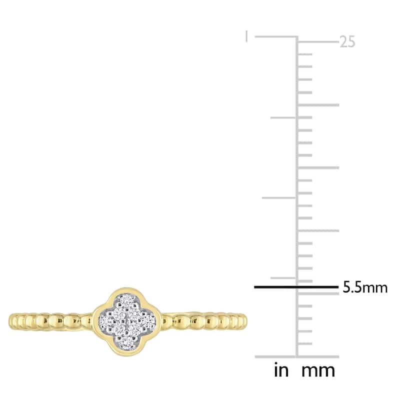 Miadora Diamond Accent Cluster Ring in 14k Yellow Gold