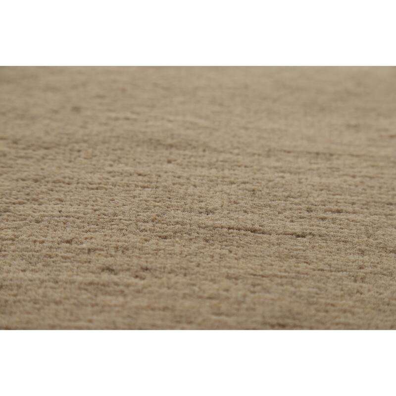 Gabbeh Modern Rug Oriental Beige Handmade Wool Carpet - 5'1"x 6'6"