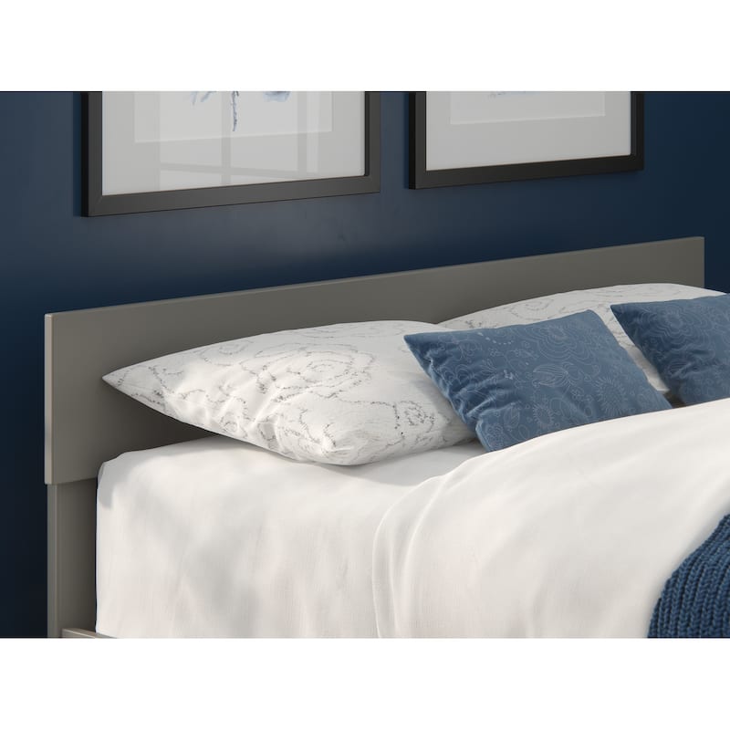 AFI Boston Solid Wood Headboard - Grey - Queen