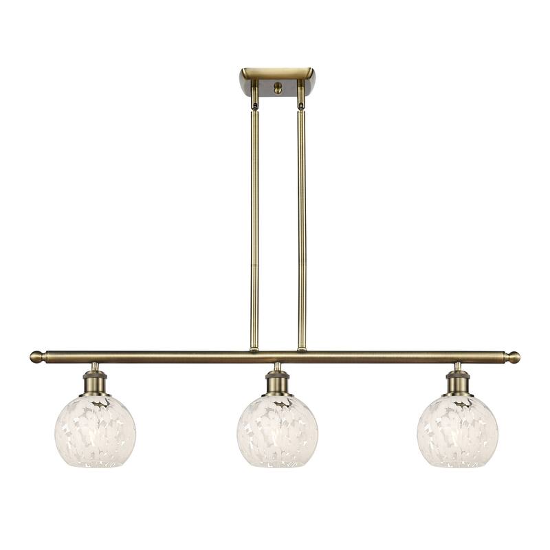 Innovations Lighting 516-3I-9-36-White Mouchette-Indoor Pendant White