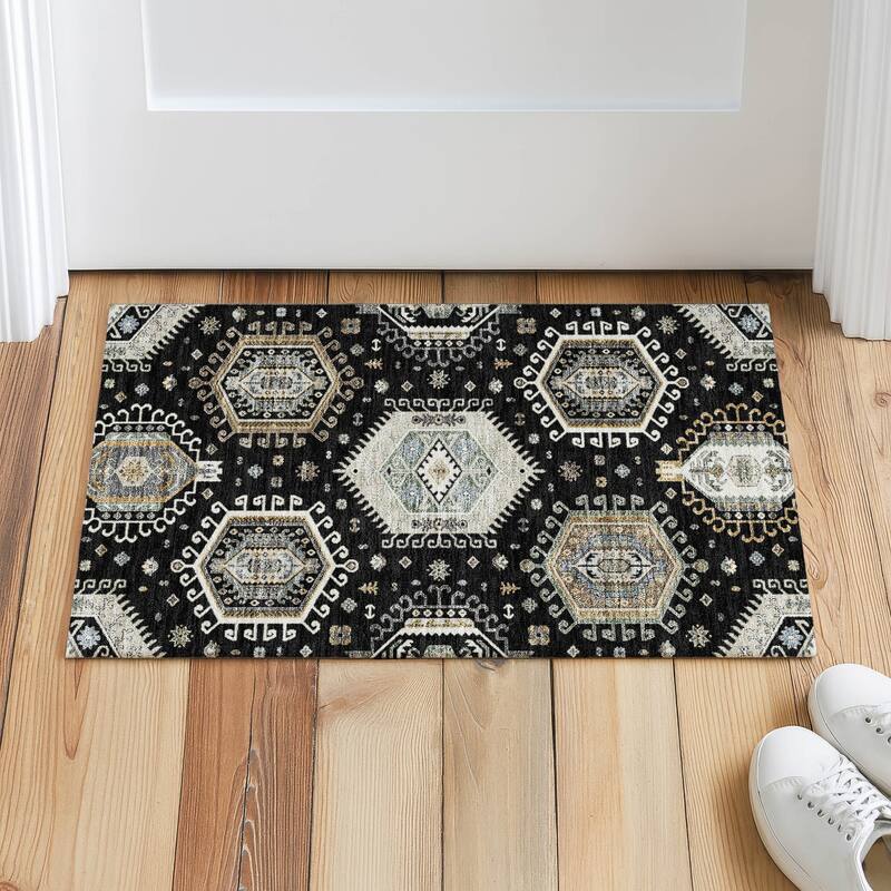 Machine Washable Indoor/ Outdoor Global Akron Chantille Rug