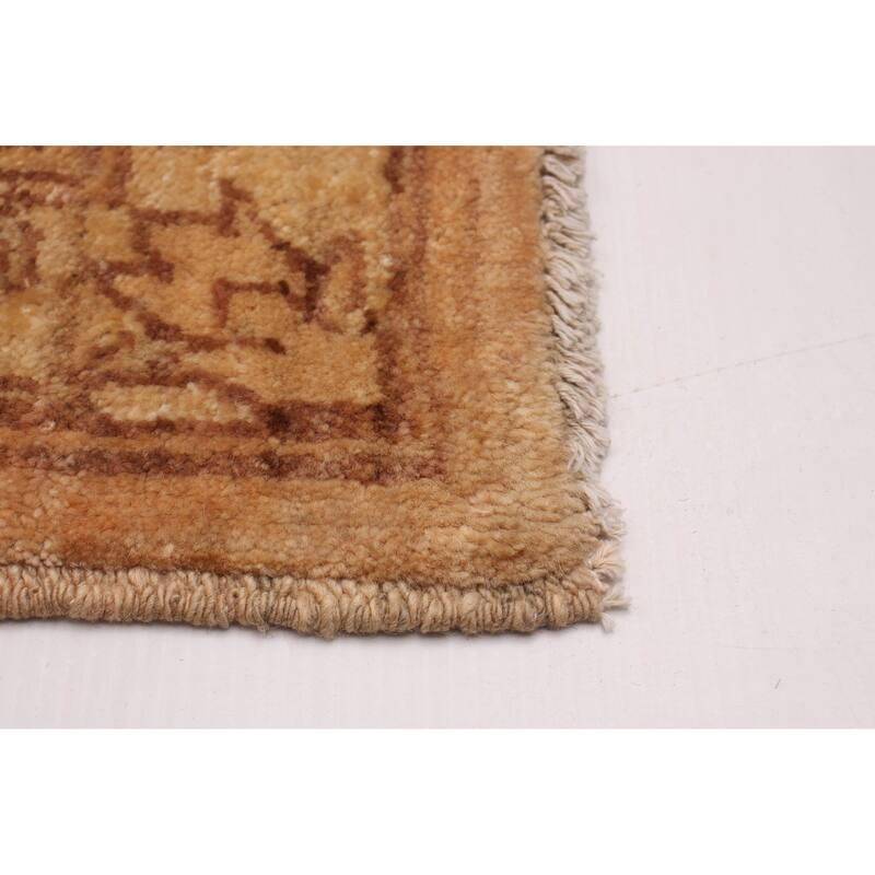 ECARPETGALLERY Hand-knotted Peshawar Oushak Copper Wool Rug - 9'1 x 12'1