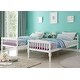 preview thumbnail 3 of 12, Twin over Twin Size Solid Wood Bunk Bed with Ladder and Fence for Kids, Bedroom