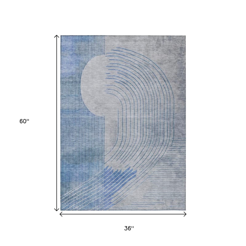 HomeRoots Geometric Transitional Rectangle Outdoor Rug
