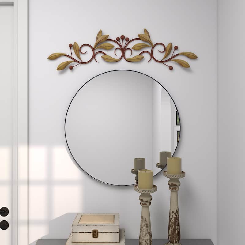 Green Metal Leaf Home Wall Decor