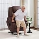 preview thumbnail 34 of 77, MCombo Electric Power Lift Recliner Chair Sofa with Massage and Heat, 3 Positions, USB Ports, Faux Leather