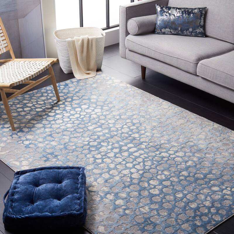 SAFAVIEH Lagoon Birka Modern Abstract Rug - 4'5" x 6'5" - Blue/Grey