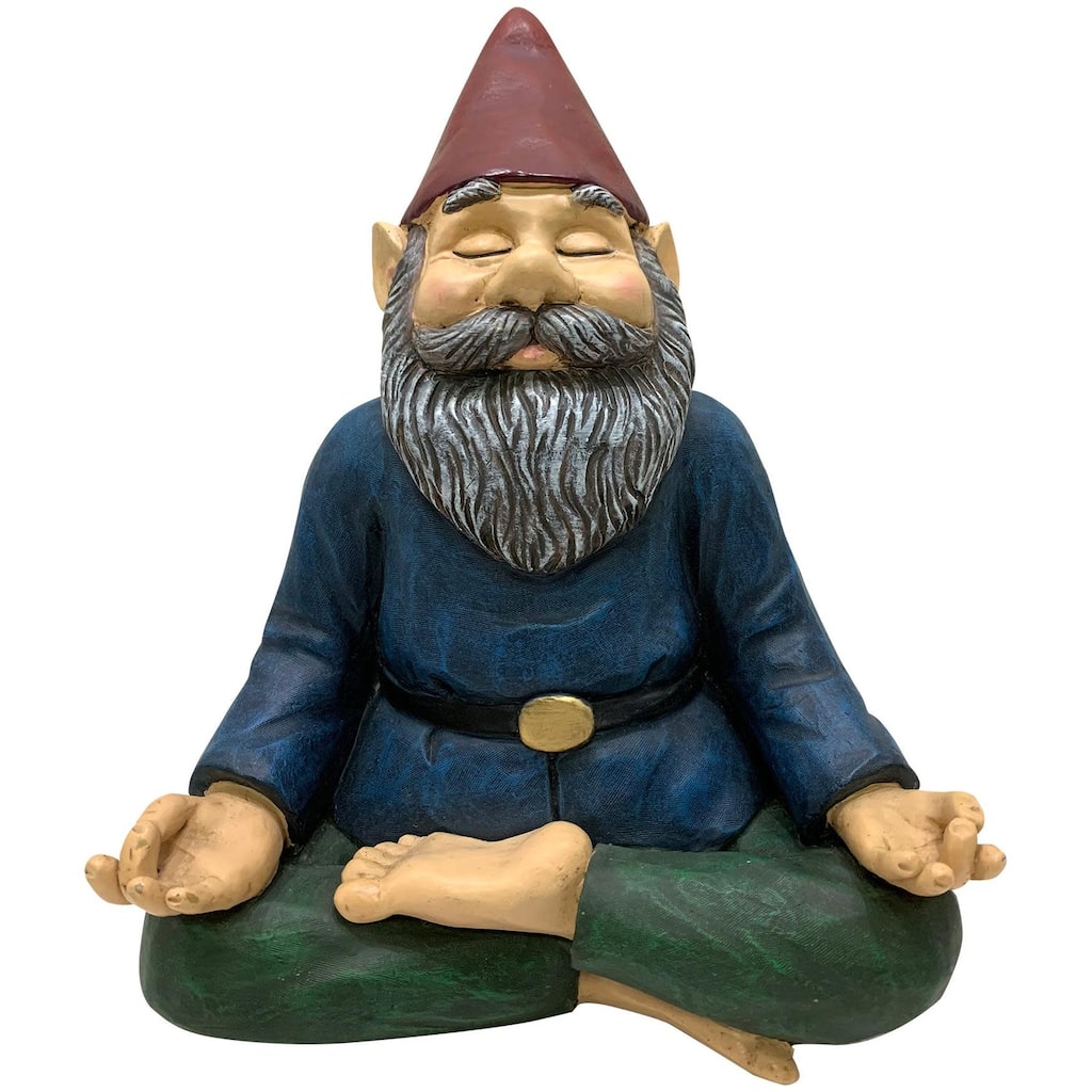 Design House 395822 Polyresin Yoga Gnome Indoor/Outdoor Statue