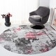 preview thumbnail 12 of 45, SAFAVIEH Craft Ermina Modern Abstract Rug 4' Round - Grey/Pink - Round