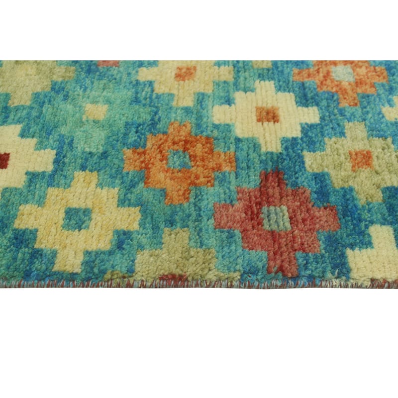 Noori Rug Balochi Altha Blue/Ivory Rug - 4'10" x 6'8"