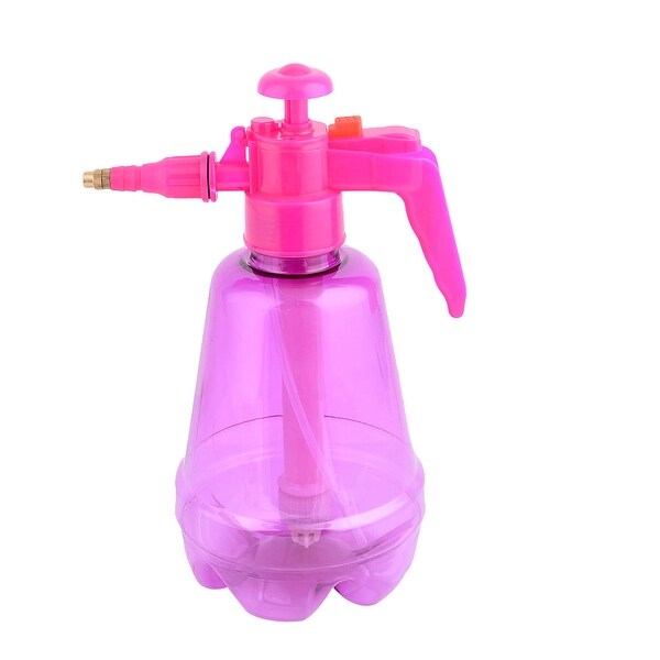 Outdoor Plastic Succulents Flower Watering Tool Trigger Bottle Fuchsia 1.5L