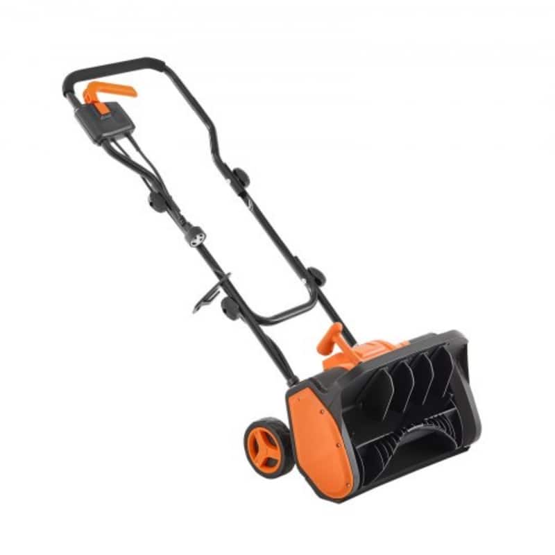 Black-Orange Electric 1500W Snow Shovel with 17in Clearing Width - 39.4 × 17.7 × 39.4 in - 39.4 × 17.7 × 39.4 in