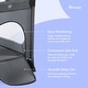 preview thumbnail 4 of 6, hauck Dream N Play Plus Travel Pack Cot, Babies & Toddlers up to 33 Pounds, Grey - 16.5