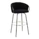 Option Black Velvet/Black Metal Accents