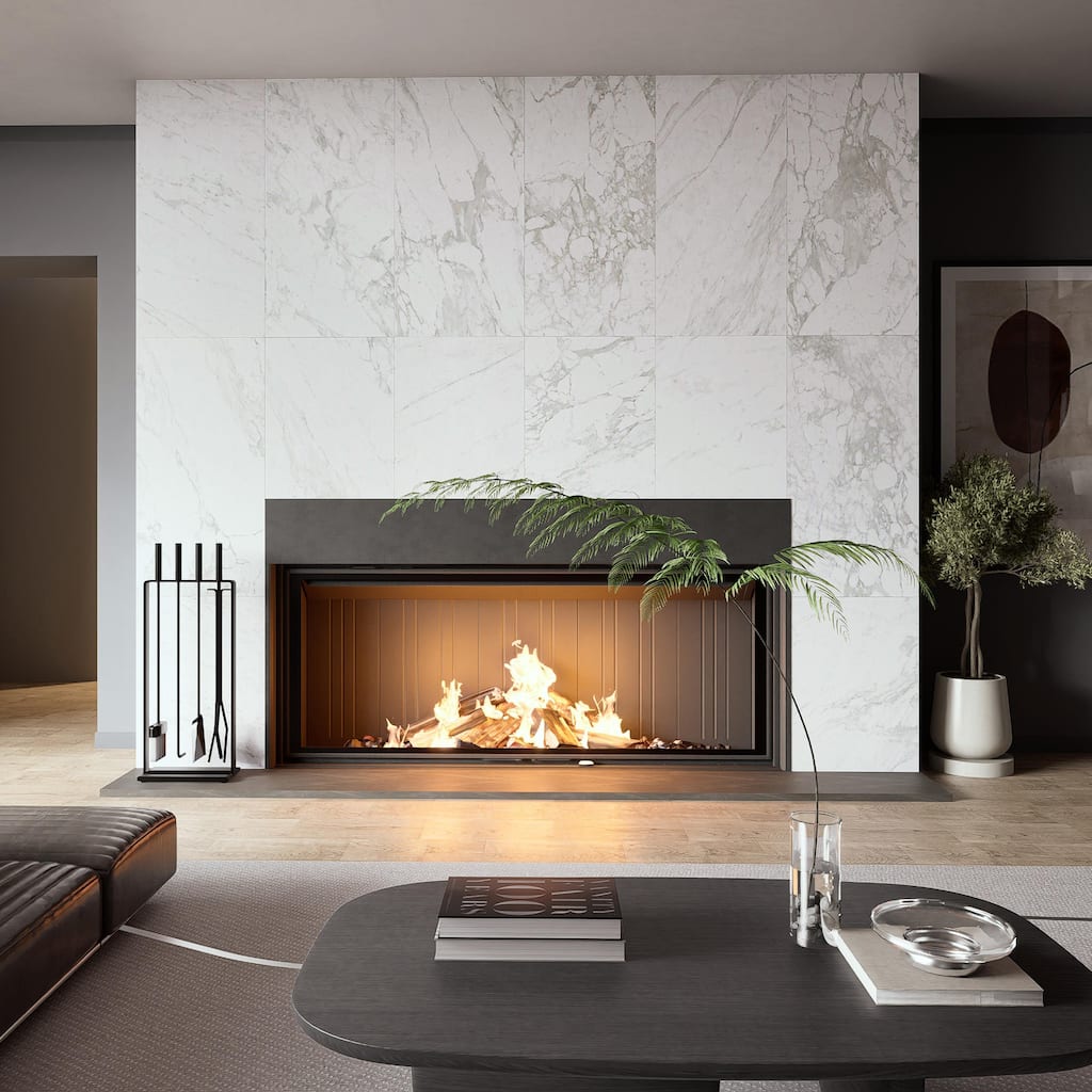 Merola Tile Reve Blanc 23-1/2" x 47-1/8" Porcelain Floor and Wall Tile