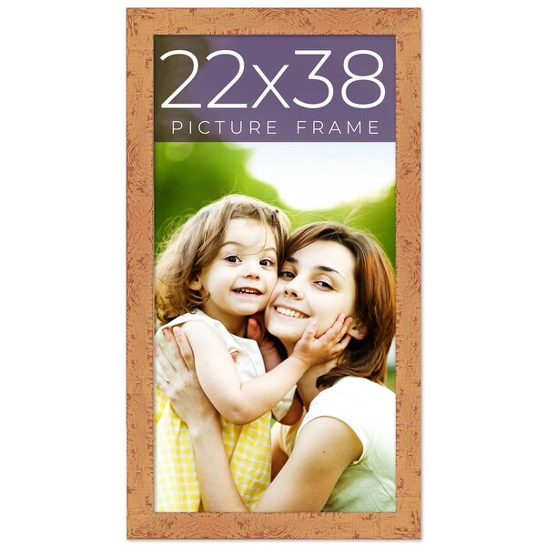 TERU　　　　　　　　　　　　　　　　John Brown Frame 22x38 Brown Picture Frame - Wood Picture Frame Complete with UV