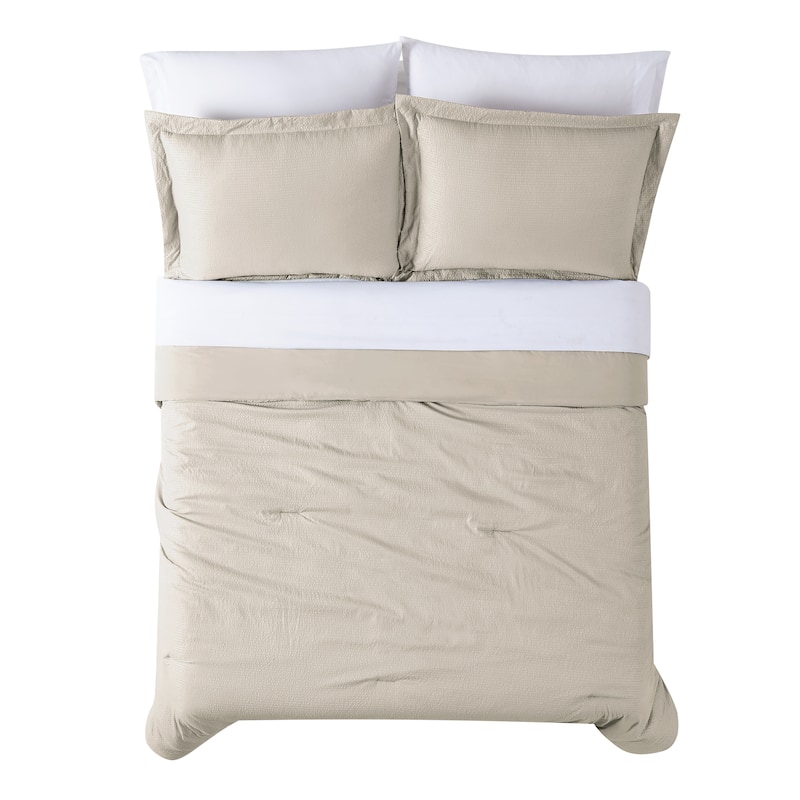 Truly Calm Antimicrobial Seersucker 7 Piece Bed in a Bag