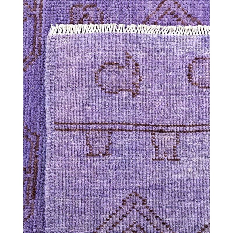 Contemporary Overdyed Wool Hand Knotted Area Rug - 6' 1" x 8' 10"