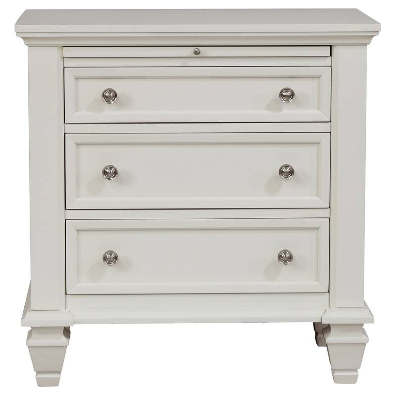 Sandy Beach 5-piece Storage Bedroom Set with Sleigh Headboard