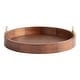 preview thumbnail 63 of 89, Kate and Laurel Lipton Round Decorative Tray with Metal Handles